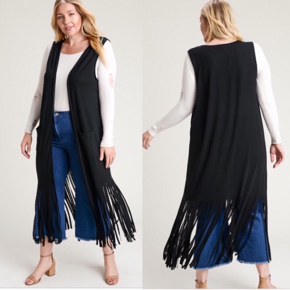 duster vest plus size